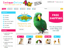 Tablet Screenshot of exotiques.com.au